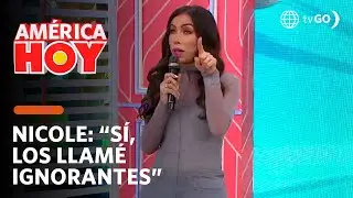 Am&eacute;rica Hoy: Nicole Akari lleg&oacute; a confrontar a los conductores de &ldquo;Am&eacute;rica Hoy&rdquo; (HOY)