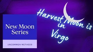 New Moon in Virgo -  Monthly Moon Whispers, Rituals & Intentions - Uncommon Methods