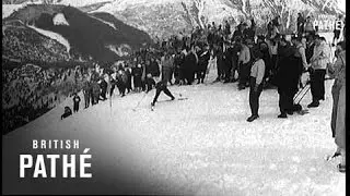 Girl Students Skiing Contest (1940)