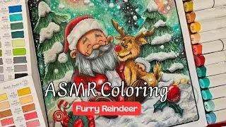 ASMR Coloring- Furry Reindeer