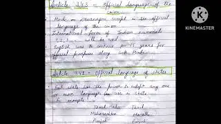 Position of Languages in India; Articles 343-351, 350A; of Constitution of India// B.Ed notes