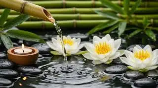 🌾 Peaceful Bamboo Water Dripping Sound | Nature Sleep & Meditation Music (Long Play)