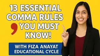 13 Essential Comma Rules You Must Know!  Master Commas in Minutes With Fiza Anayat  Education