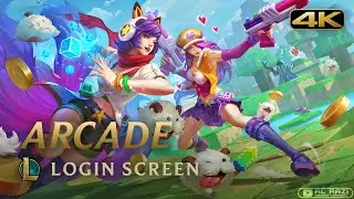 Arcade Ahri ft. Arcade Miss Fortune | Login Screen - League of Legends [4K 60fps Animated Splash Art