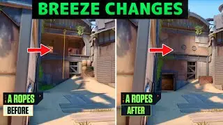 BREEZE IS UNRECOGNIZABLE?! 🤯 EVERY NEW CHANGE ON THE VALORANT MAP XD