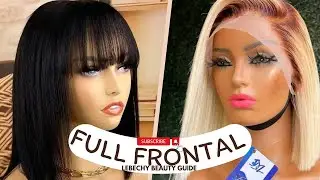 How to Install a Full Frontal Lace Wig Step-by-Step Tutorial || Full Frontal Wig vs. Closure Wig