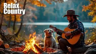 ☕ Coffee & Acoustic Firelight: Cozy Country Nights with Calm Vibes and Gentle Guitar Sounds