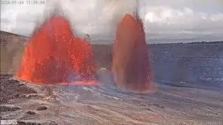 Volcanic ash hitting Volcano Village