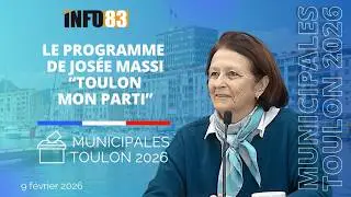 Municipales Toulon 2026 : le programme de Jos&eacute;e Massi