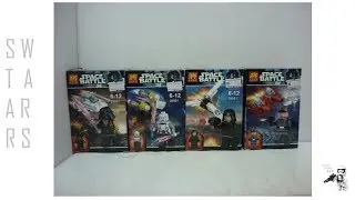 Lele Lego Bootleg Star Wars 4 Pack Minifigures set 35001 review