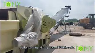 Working video of 2-2.5TPH Wood Pallet Pellet Line#woodchipper #woodpelletmachine #hammermill