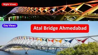 Atal Bridge Ahemdabad | Sabarmati Riverfront Ahemdabad #vlog  #travelvlog #chiragvalavlogs 