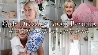 PRETTY DRESSING ROOM REVAMP: DECORATE WITH ME | Elegant Homeware Haul | Aleisha Vlogs