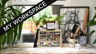 An Artist/Calligrapher/Blogger's Workspace Tour