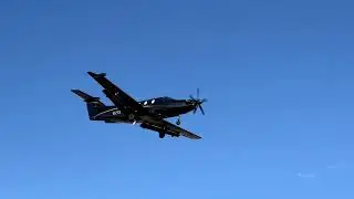 Pilatus PC-12 NG N521TX Arriving at Provo (PVU)