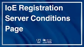 Packet Tracer: IoE Registration Server Conditions Page