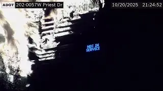Bus fire near Loop 202 and Priest Drive Monday night