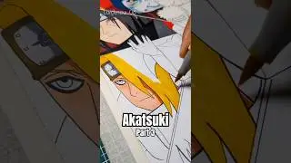 Drawing Deidara | Akatsuki drawing part 3 🎨 #shorts #akatsuki