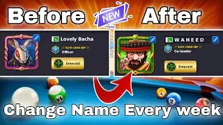 Name Change on 8 ball pool New Beta Update 5.12.0 Waheedyt