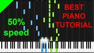 Jennifer Lopez &ndash; Feel the Light (Home OST) 50% speed piano tutorial