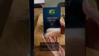 Making chives salt. #garden #gardening #short