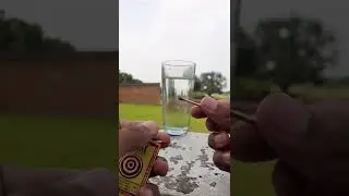 Science Experiment with Matchstick and Water 💧 #shorts #experiment