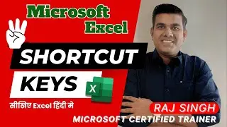SHORTCUT KEYS to Move Columns, Insert New Rows & Copy Sheet | Raj Singh Microsoft Certified Trainer