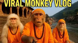 Viral Monkey Vlog 🐒 | Funny Monkeys Lifestyle | Trending Jungle Comedy 2025