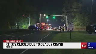 1 dead, 1 taken to hospital after crash on Route 372 in Berlin