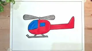 Drawing Step By Step | How to Draw HELICOPTER |  Drawing For Beginners | #drawingtutorialsimple