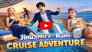 Best Day on the Cruise 🚢😳 | Rumi, Mira & Jinu Cruise Adventure [Kpop Demon Hunters]