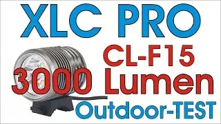 Outdoortest: XLC PRO CL-F15 HELMLAMPE 3000 LUMEN im Outdoor Reichweiten-Test (HD)