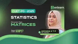 Matrices Discussion - Statistics - #cuetpgmalayalam #cuetpgstatistics