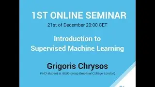 Introduction to Supervised Machine Learning - EESTech Challenge Online Seminar