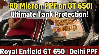 Royal Enfield GT 650 Continental | 80 Micron Bike PPF Coating | Full Protection & Cost Karol Bagh