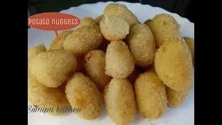 how to make veg nuggets at home, potato nuggets recipe