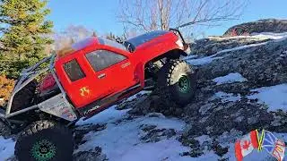 Scx6 Honcho Axials BigBoy. Становится ХОЛОДНО. Зима уже близко. #рождество #axial #ньюфаундленд