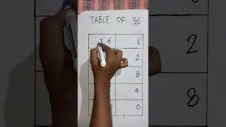 table of 36 with trick | table trick of 36 #shorts #maths #tricks #table #tabletrick #manikemove