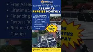 Affordable Solar Energy Systems! 3 years to pay, no credit card needed. Own a GenWATT System Today!