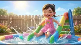 Splash Splash Song 💦 | Fun Kids Cartoon | Nursery Rhymes 3D