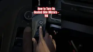 How To Turn On Heated Side Mirrors in Volkswagen Mk6 GTI #mk6gti #volkswagen #volkswagen #howto