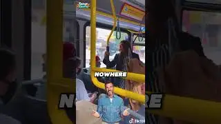 Плевать Карен в автобусе? Смотрите, как быстро карма бьёт! #Шорты #КаренПлюёт #ПубличныйИстерик