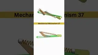 Advanced Slider Crank Mechanism with Spring #mechanical #mechanism #3ddesign #solidworks #cad