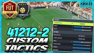 FIFA 22 THE MOST *META* 41212(2) STARTER CUSTOM TACTICS & PLAYER INSTRUCTIONS!! | FUT 22