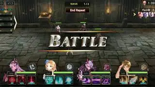 King's Raid - Stockade Vault(EXP Dungeon) Quick Run 2x feat. D. Kasel and F. Frey