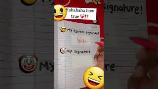 parents signature vs kids signature😄😄 #viralvideo #shortvideo #shortsfeed #trending #viralvideo