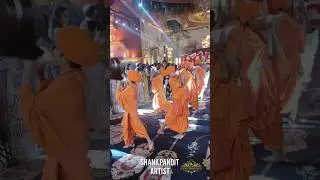 Shank Pandit Artist Wedding entry |Ganga aarti Jaimala theme | Varmala Stage |Delhi #wedding