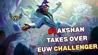 RANK 1 EUW CHALLANGER PHANTASM PLAYS BROKEN AP AKSHAN BUILD