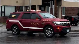 Concord, NH Fire Department Car 4 and Tower 1 Responding 