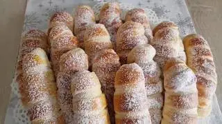 Pariziene cu cremă de vanilie / cu nutella